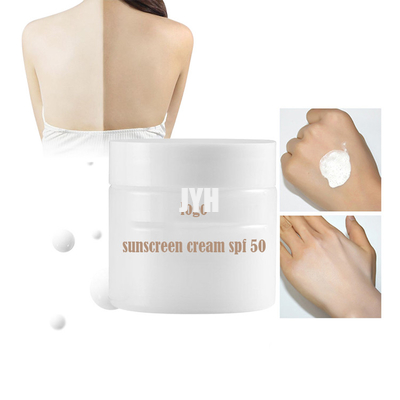 Spf 50サンスクリーン剤のクリームの表面構造の化粧品PA+++の日焼け止め