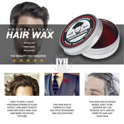 60g/pc メンズ クリーム ポマード ミディアム ホールド ウォーターベース オールデイ ホールド プレミアム ヘアスタイリング ワックス