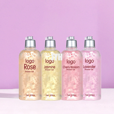 300ml OEM 皮膚ケア製品 葉花香水 清潔剤 潤滑剤 シャワーゲル